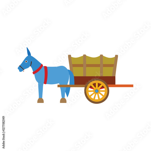  Donkey Cart Icon for Traditional Transport