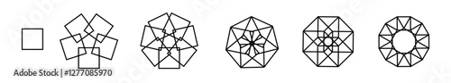 Geometric Transformation: From a Square to a Complex Structure