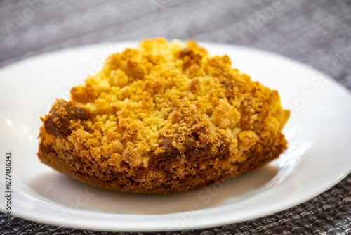 Traditional cuca with farofa. The most traditional Brazilian cuca