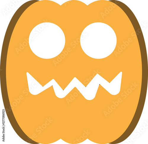 illustration of jack o lantern pumpkin halloween