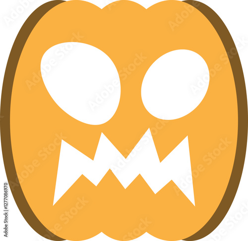 illustration of jack o lantern pumpkin halloween