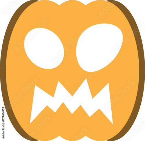 illustration of jack o lantern pumpkin halloween