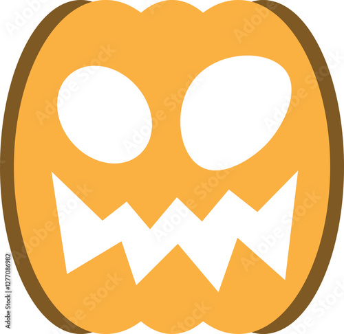 illustration of jack o lantern pumpkin halloween