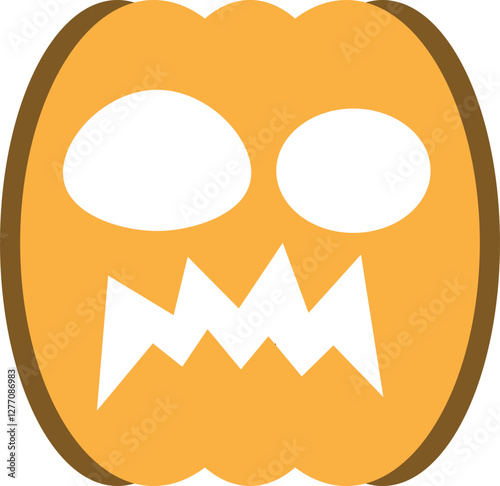 illustration of jack o lantern pumpkin halloween