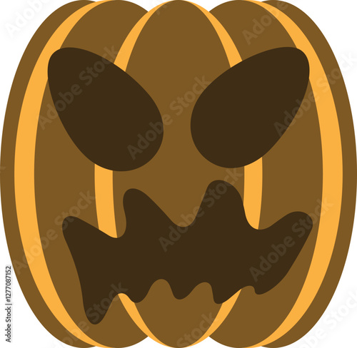 illustration of jack o lantern pumpkin
