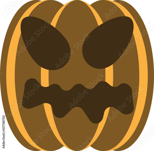 illustration of jack o lantern pumpkin