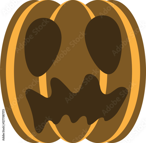 illustration of jack o lantern pumpkin