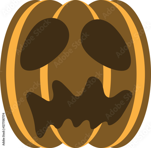 illustration of jack o lantern pumpkin
