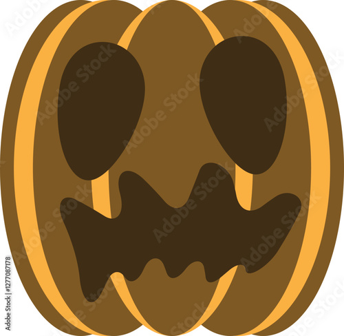 illustration of jack o lantern pumpkin