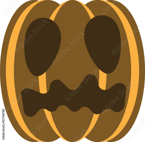 illustration of jack o lantern pumpkin