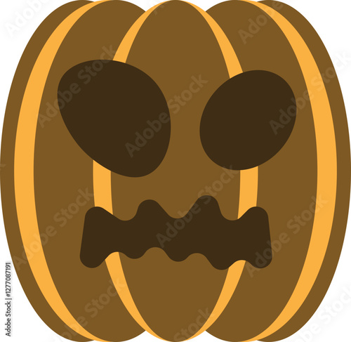 illustration of jack o lantern pumpkin