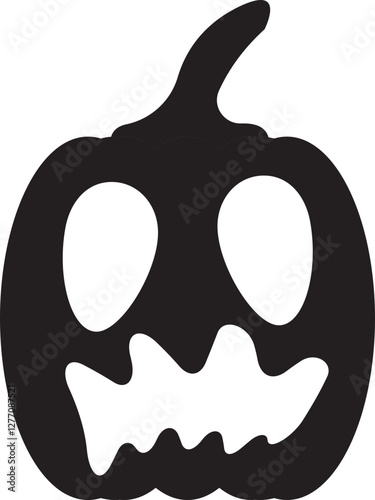 illustration of jack o lantern pumpkin