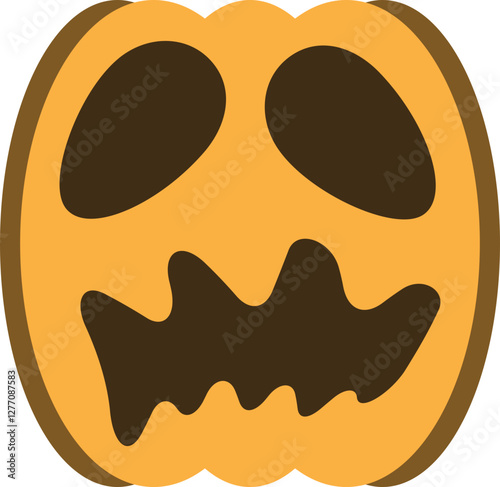 illustration of jack o lantern pumpkin