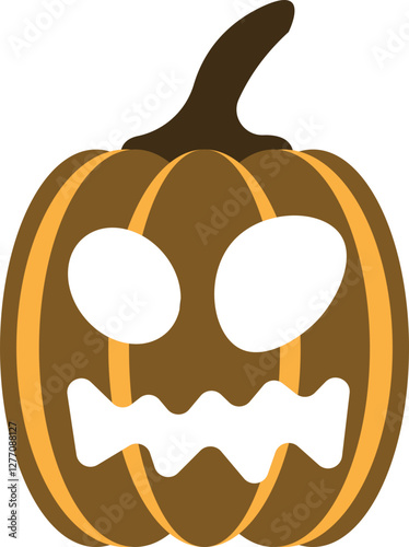 illustration of jack o lantern pumpkin halloween