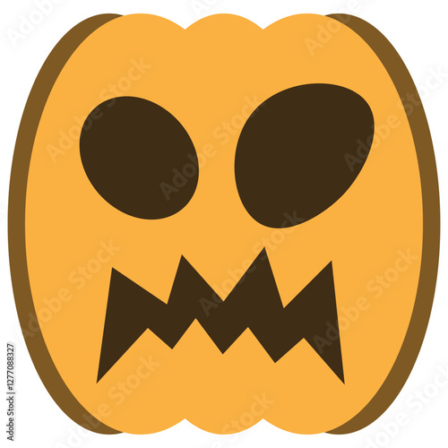 illustration of jack o lantern pumpkin halloween