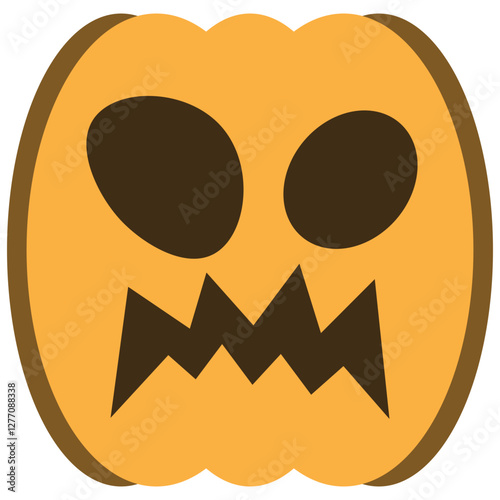 illustration of jack o lantern pumpkin halloween