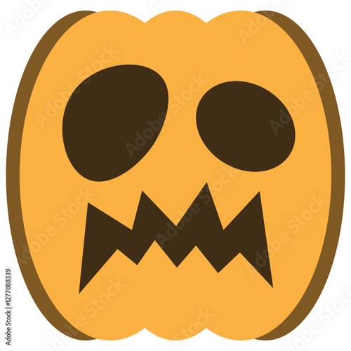 illustration of jack o lantern pumpkin halloween
