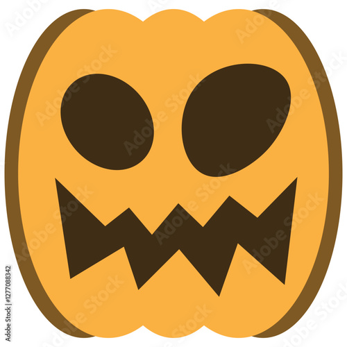 illustration of jack o lantern pumpkin halloween