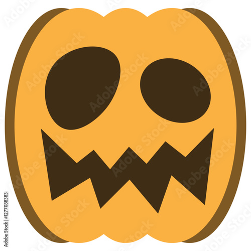 illustration of jack o lantern pumpkin halloween