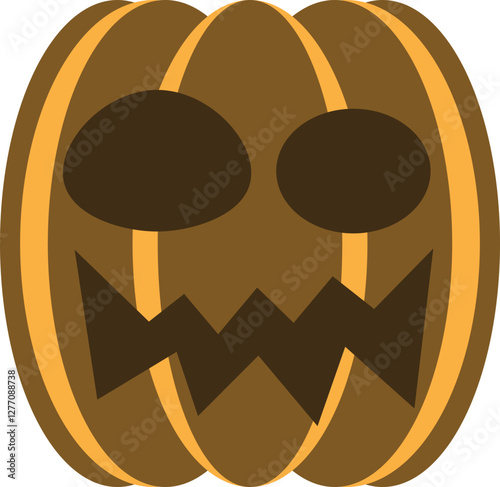 illustration of jack o lantern pumpkin halloween