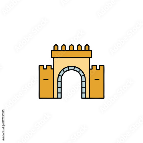 Palm Sunday vector elements for Jesus , Christian