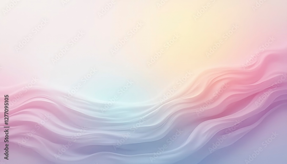 Obraz premium Colorful Abstract Wavy Background Design With Soft Hues and Gradients for Creative Projects