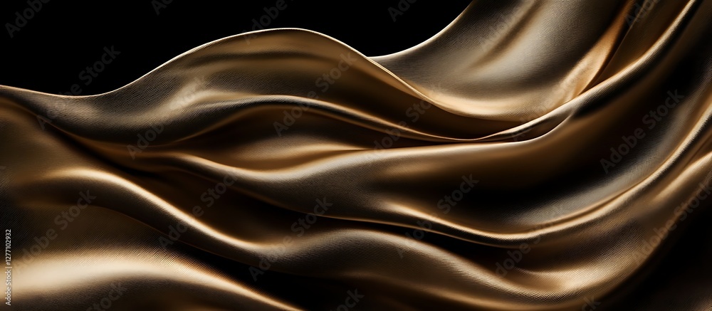 Obraz premium Luxurious Gold Fabric Drape