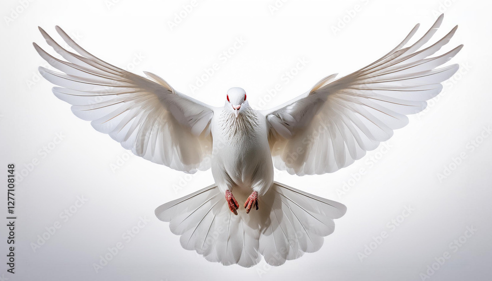 Obraz premium Great White Dove of Freedom