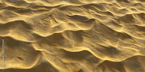 Golden Sand Dunes Landscape: Texture, Pattern, Desert, Ripples, Grains, Wind, Sunlight, Nature, Background, Abstract