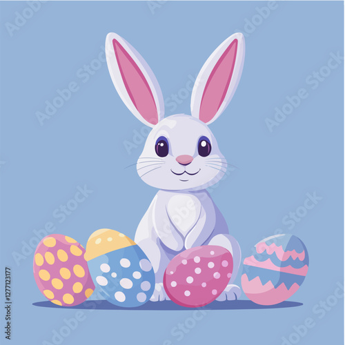 Easter Bunny Illustration. Hare. Rabbit.