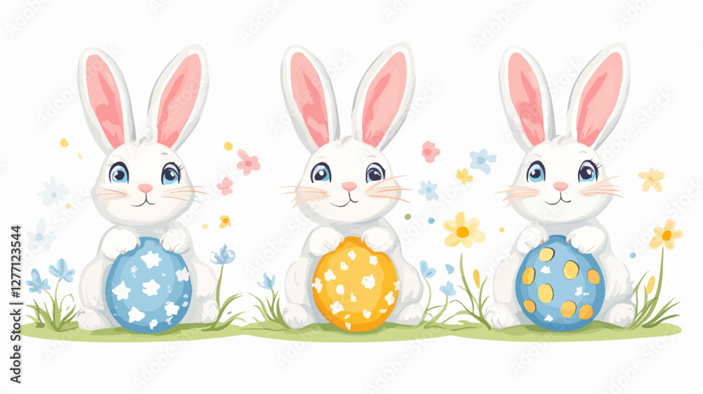 Obraz premium Easter Bunny Illustration. Hare. Rabbit.