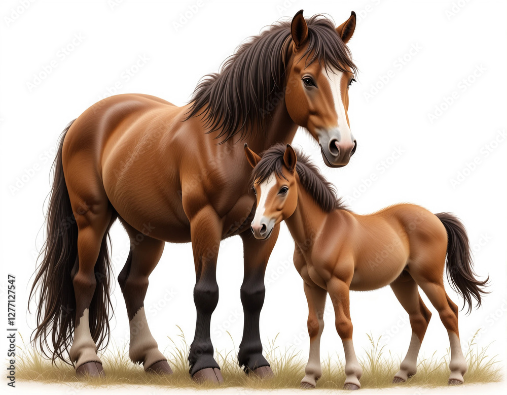 Obraz premium Miniature Majesty: Pony