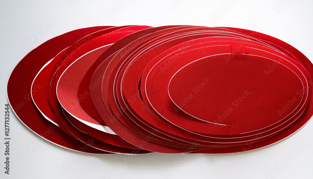 red paper circle red paper circle