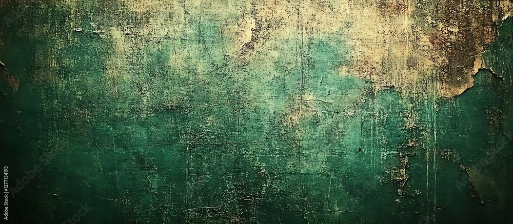 Obraz premium Aged Green Wall Texture