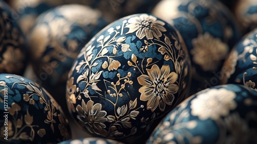 Wallpaper Mural Close-up of Easter eggs with floral patterns Torontodigital.ca