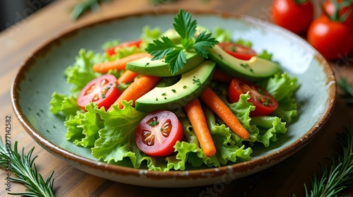fresh vegetable salad
