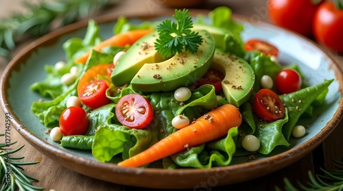 fresh vegetable salad