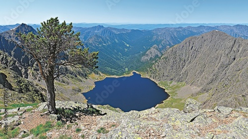 Wallpaper Mural Exploring stunning mountain views overlooking a serene lake rocky mountains landscape photography nature high altitude Torontodigital.ca