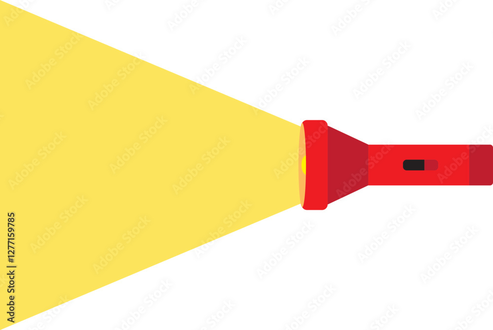 Red Flash, Electric Light, Flashlight, Light, torch icon. Red Flash, Electric Light, Flashlight, Light, torch icon.