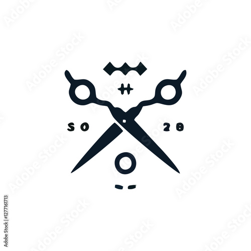 barbershop logo minimalist design