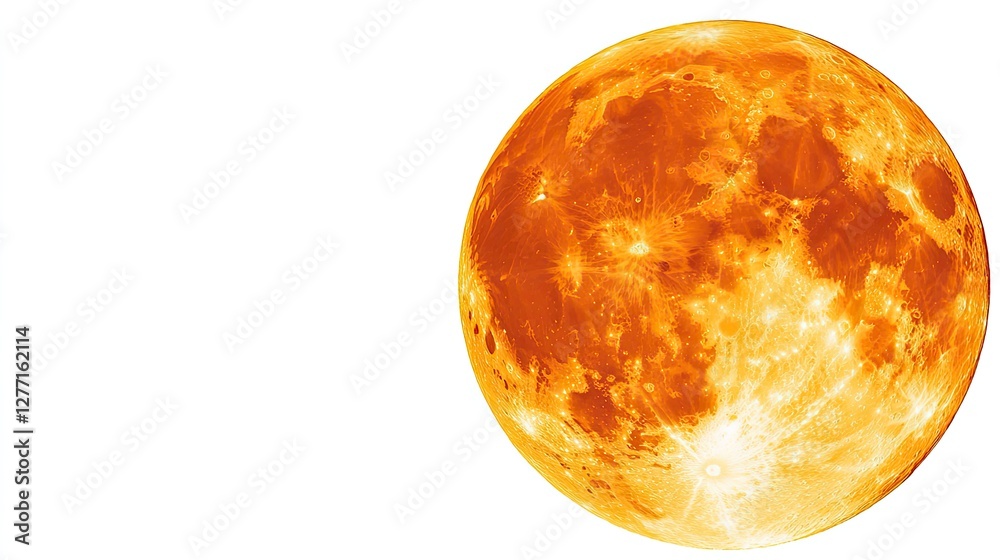 Full Moon Isolated: Full moon isolated on transparent background, Full Moon Isolated: Full moon isolated on transparent background,