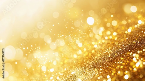 Gold Lens Flare Effect: Gold lens flare isolated on transparent background,