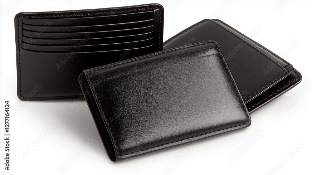 Black wallet isolated on white background
Black wallet isolated on white background