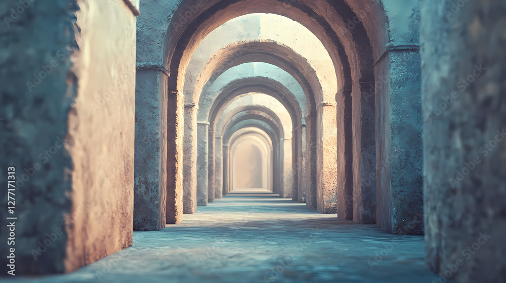 Fototapeta premium mysterious stone archway labyrinth