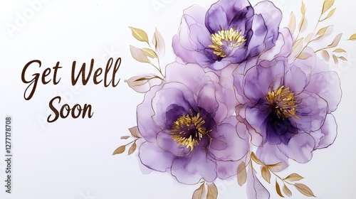 Get Well Soon Floral Card