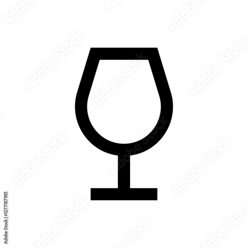 wine cup vector illustration icon