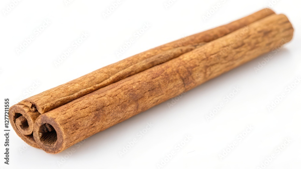Cinnamon Stick on White Background Cinnamon Stick on White Background