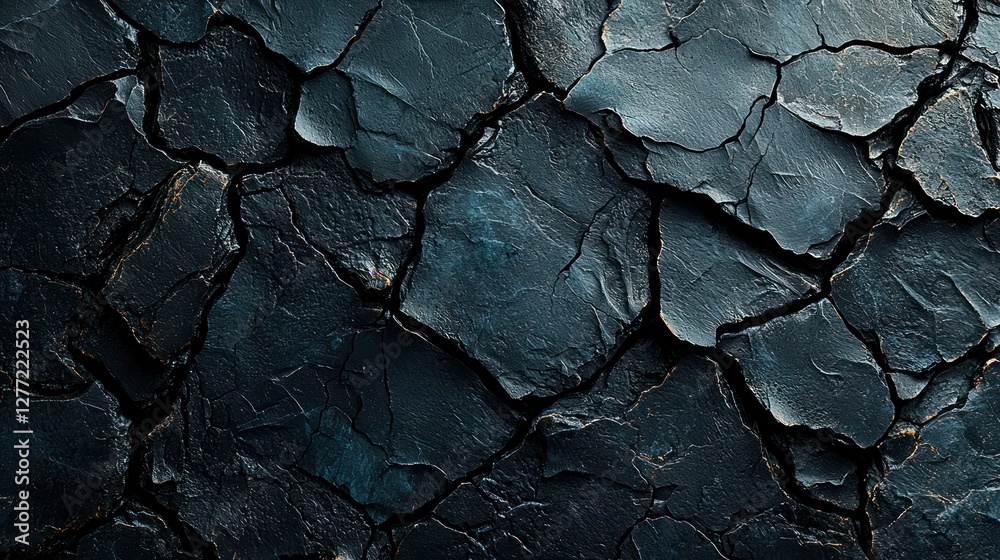Fototapeta premium Dark cracked stone texture background