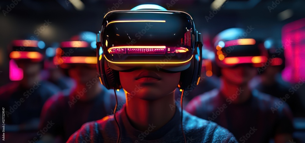 A futuristic school where students learn with immersive VR, guided by teachers who blend human expertise with advanced digital tools.
A futuristic school where students learn with immersive VR, guided by teachers who blend human expertise with advanced digital tools.
