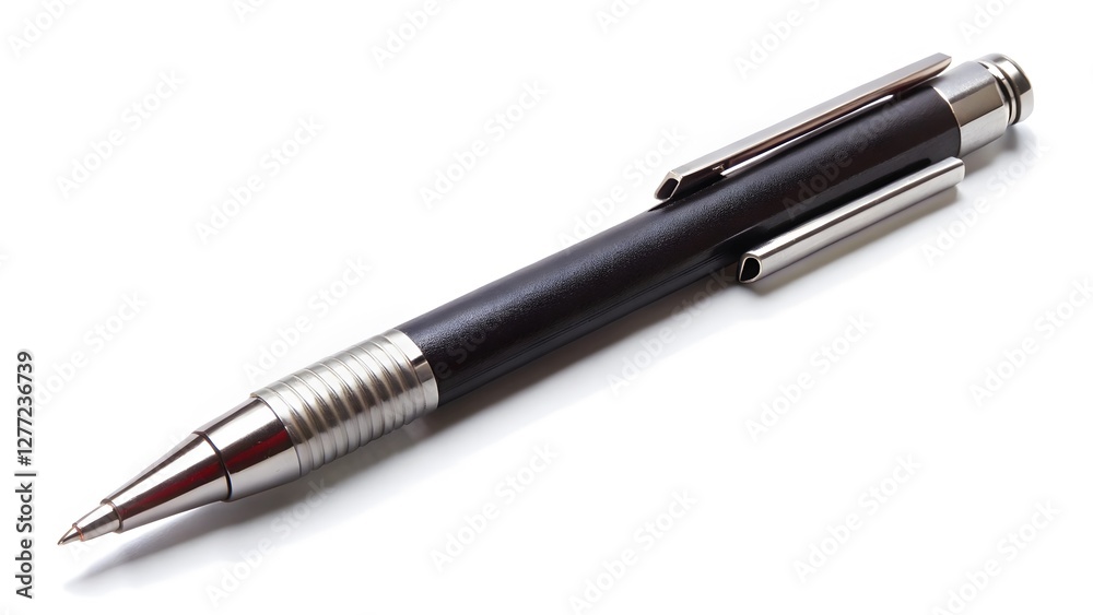 Black Mechanical Pencil on White Background Black Mechanical Pencil on White Background